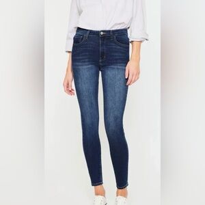 KanCan Dark Blue High-Rise Skinny Jeans